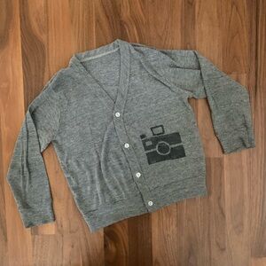 American Apparel Gray Unisex Tri-blend Cardigan - Size 4T